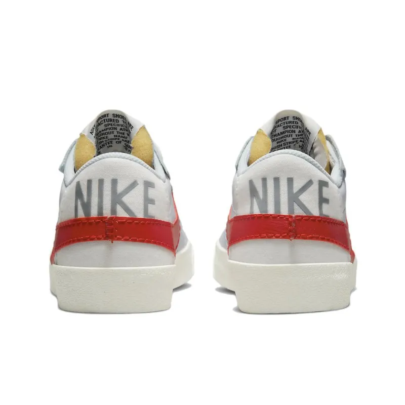 Nike Blazer Low 77 Jumbo White Photon Dust Light Smoke Grey University Red-4