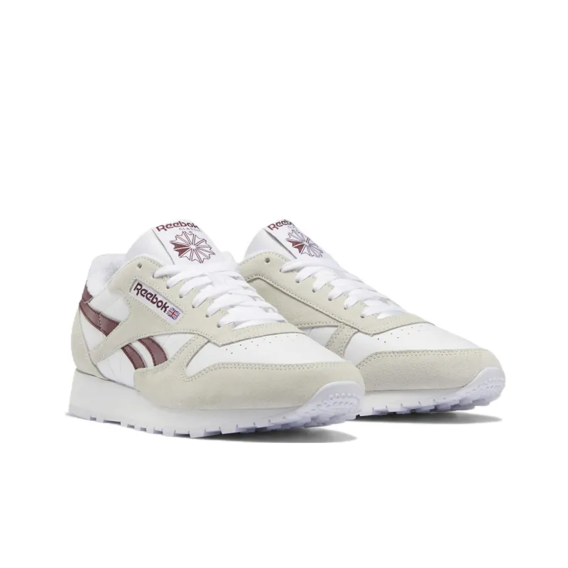 Reebok Classic Leather 'White Classic Burgundy'-2