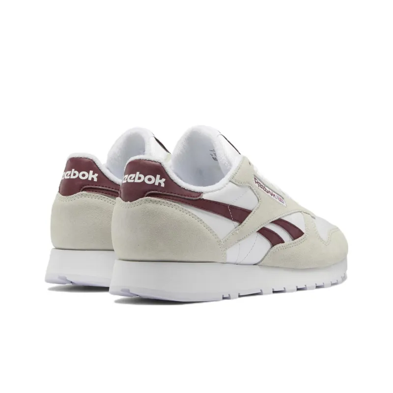 Reebok Classic Leather 'White Classic Burgundy'-4
