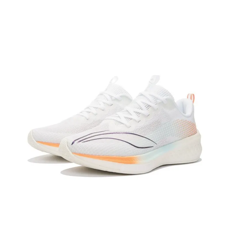 LiNing Red Hare 5 Pro Anti Slip Wear Resistant Low Top Running Shoes Women's Standard White-2