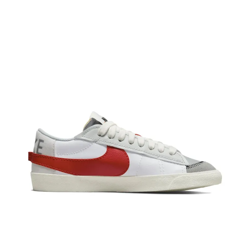 Nike Blazer Low 77 Jumbo White Photon Dust Light Smoke Grey University Red-1