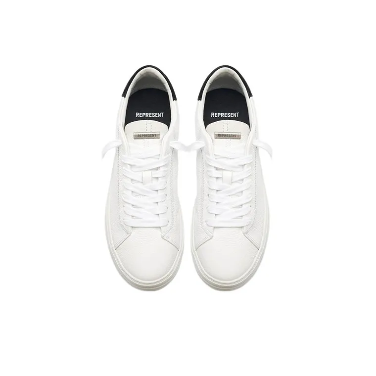 REPRESENT The Core Low Top Stylish Skateboarding Shoes Men's White-3