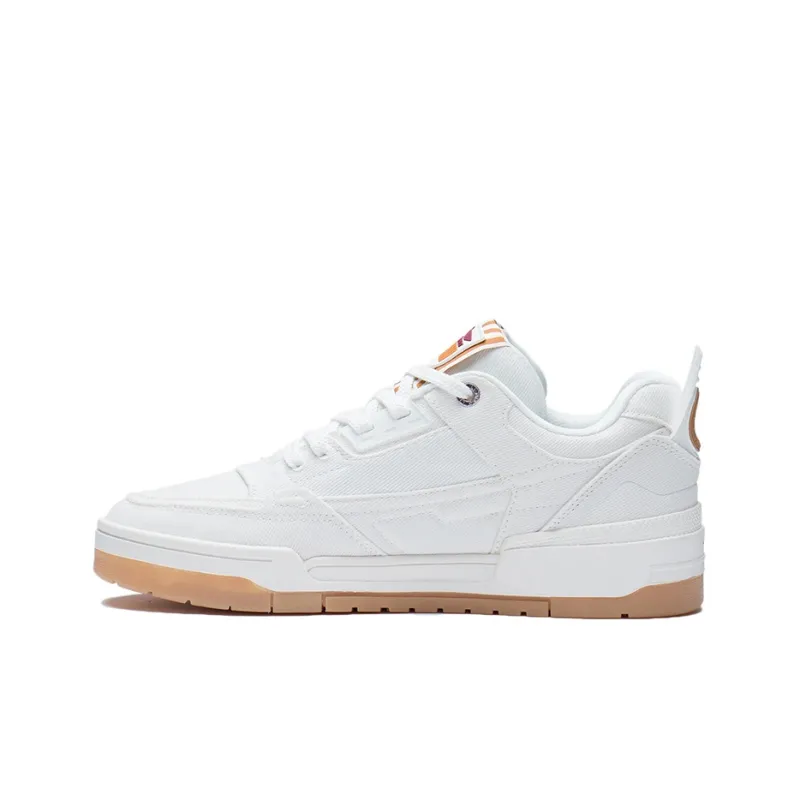 LiNing Zhi Tian Qi Tian Abrasion Resistant, Lightweight, And Breathable Low Top Skateboard Shoes Men's Ecru-0