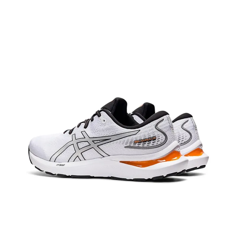 Asics Gel Cumulus 24 White Piedmont Grey Orange-3