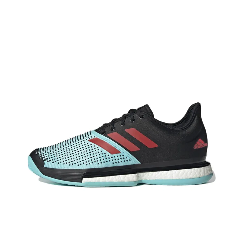Adidas SoleCourt Black Pulse Aqua-0