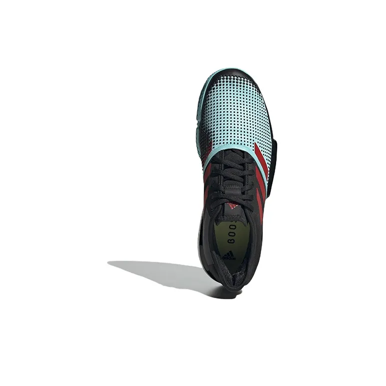Adidas SoleCourt Black Pulse Aqua-4