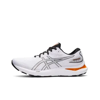 Asics Gel Cumulus 24 White Piedmont Grey Orange