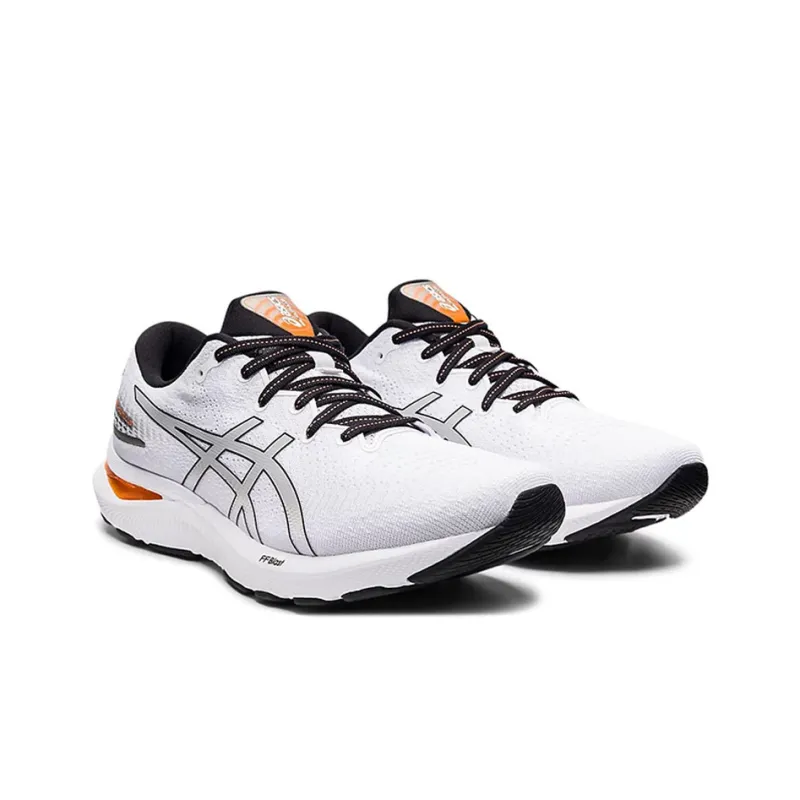 Asics Gel Cumulus 24 White Piedmont Grey Orange-2