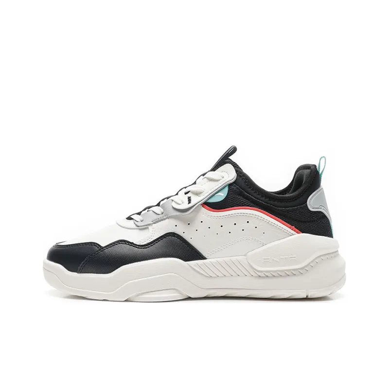 ANTA Skateboard Shoes Men Low-Top White/Black/Gray-0