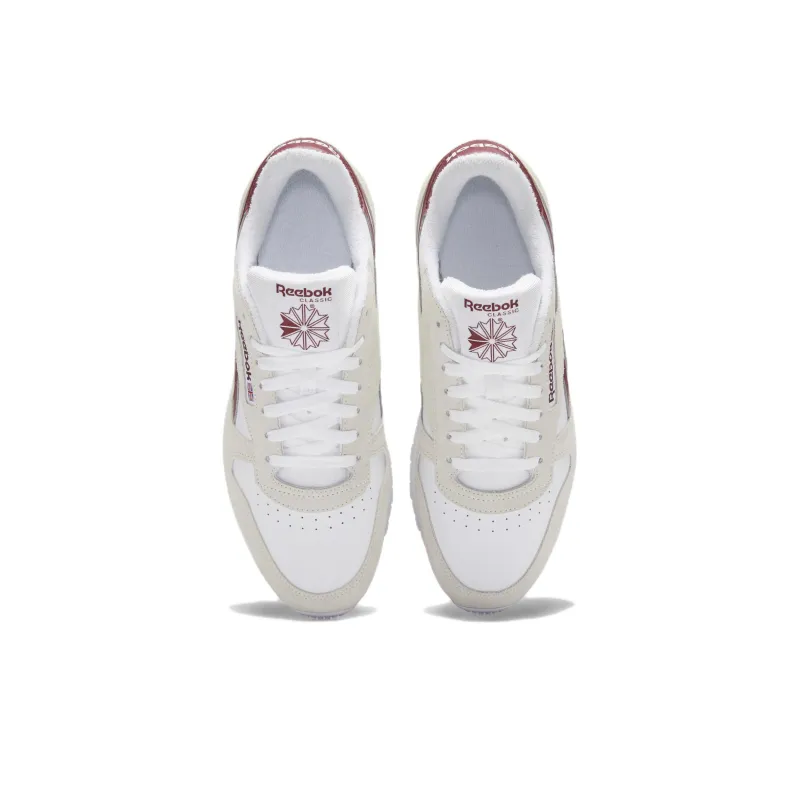 Reebok Classic Leather 'White Classic Burgundy'-3