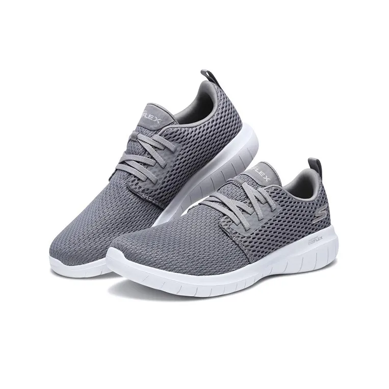 Skechers Go Walk 4 Shock Absorbers Slip Resistant, Abrasion Resistant, Breathable Low Top Casual Shoes Women's Gray-2