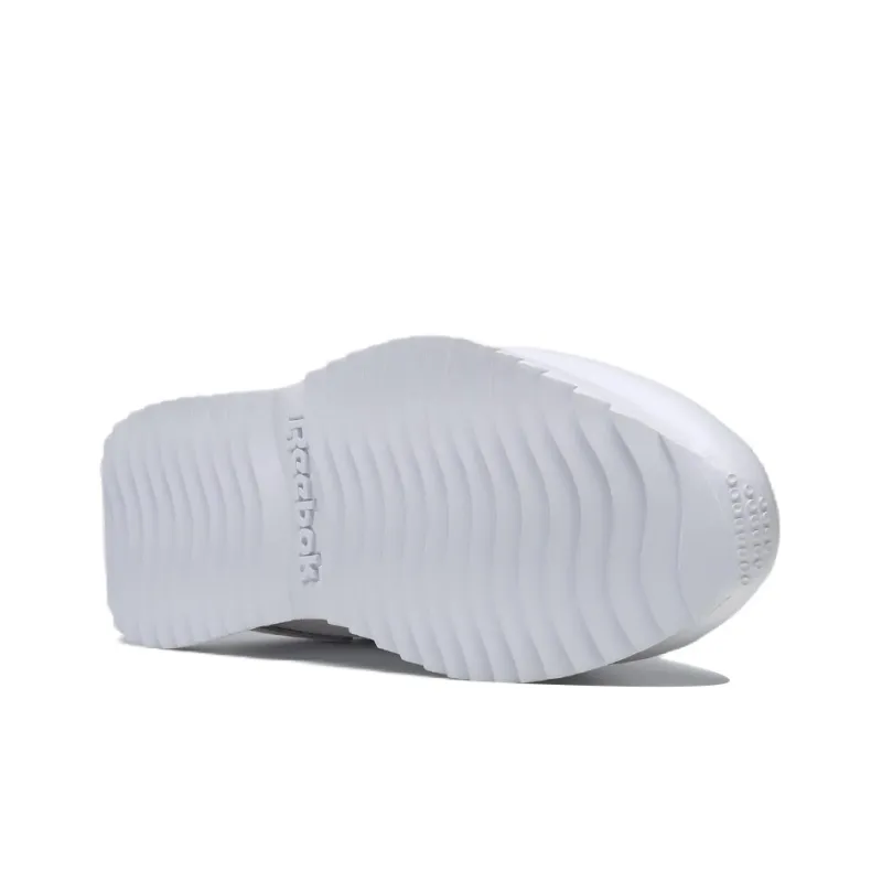 Reebok Royal Glide Ripple Double Wear-Resistant Low-Top Running Shoes Women's White Gray-4