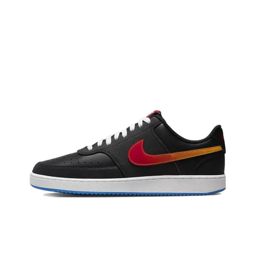 Nike Court Vision 1 Skateboard Shoes Men Low-Top Black/Red