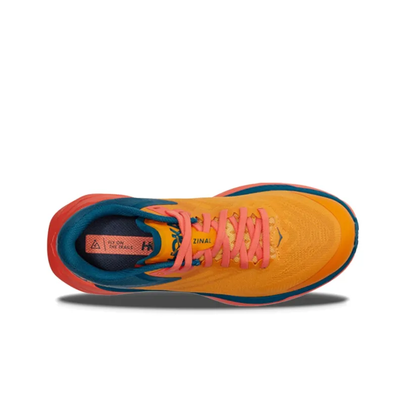 HOKA ONE ONE ZINAL Zinal Low-Top Running Shoes Women's Yellow Blue-2