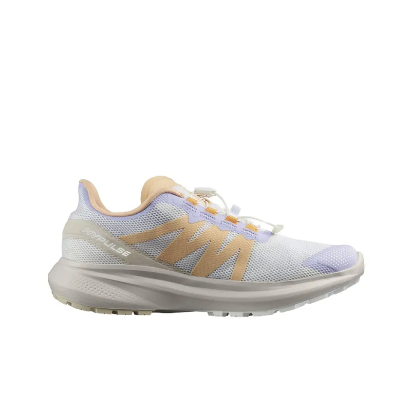 SALOMON Wear Resistant Low Top Running Shoes Women's White Purple Orange-1