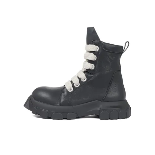 RICK OWENS Martin Boots Men High-Top Black