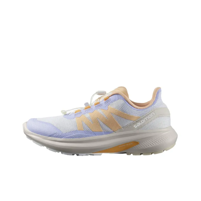 SALOMON Wear Resistant Low Top Running Shoes Women's White Purple Orange-0
