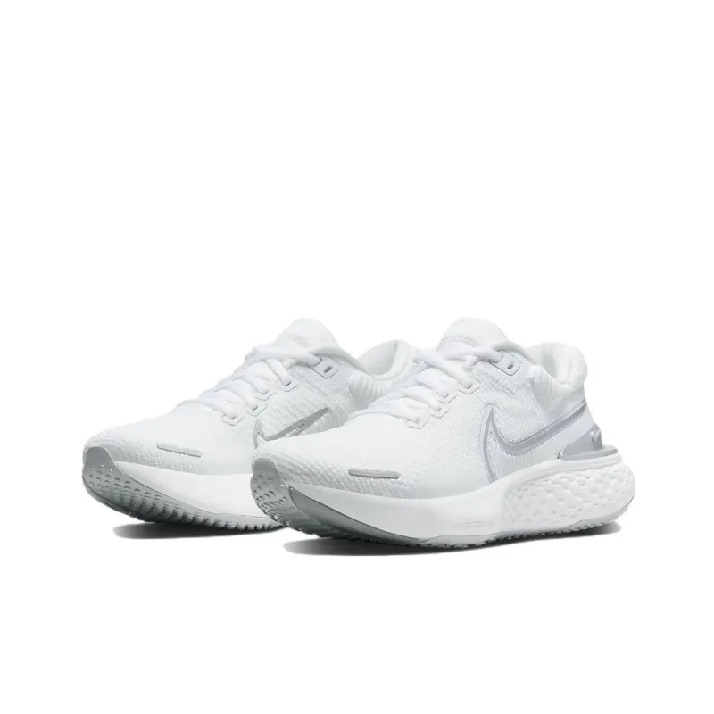 Nike ZoomX Invincible Run Flyknit 2 'White Metallic Silver' Women's-2