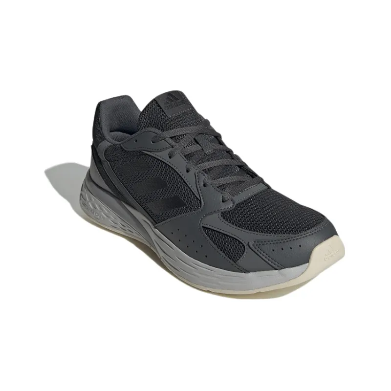 Adidas Response Run Cushioned Wear-Resistant Breathable Lightweight Low-Top Running Shoes Men's Black Gray-2