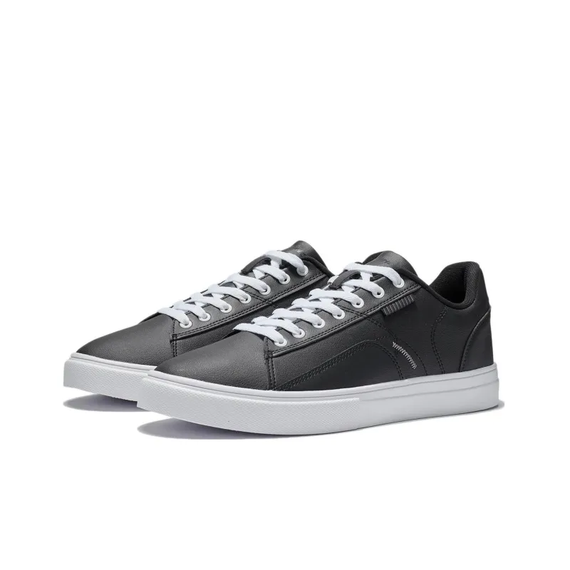LiNing Low Top Skateboard Shoes Men's Black-2