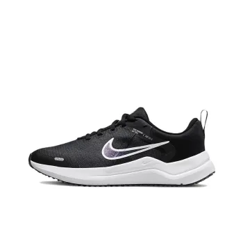 Nike Downshifter 12 Cushioned Anti-Slip Wear-Resistant Breathable Lightweight Low-Top Marathon Running Shoes GS Black