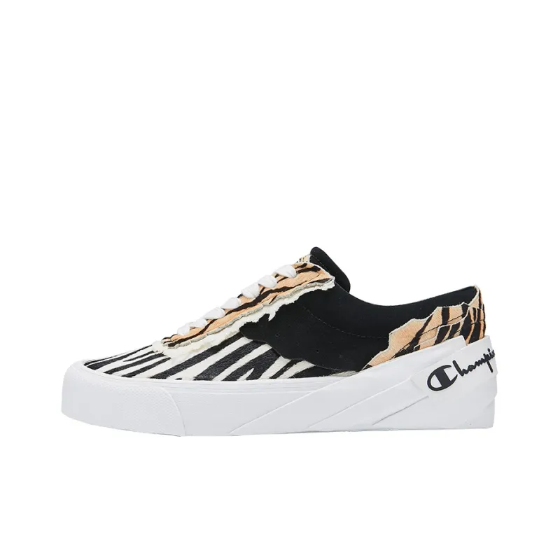 Champion Essentials Collection Street Roller Low-Top Skateboard Shoes Men's Black Yellow-0