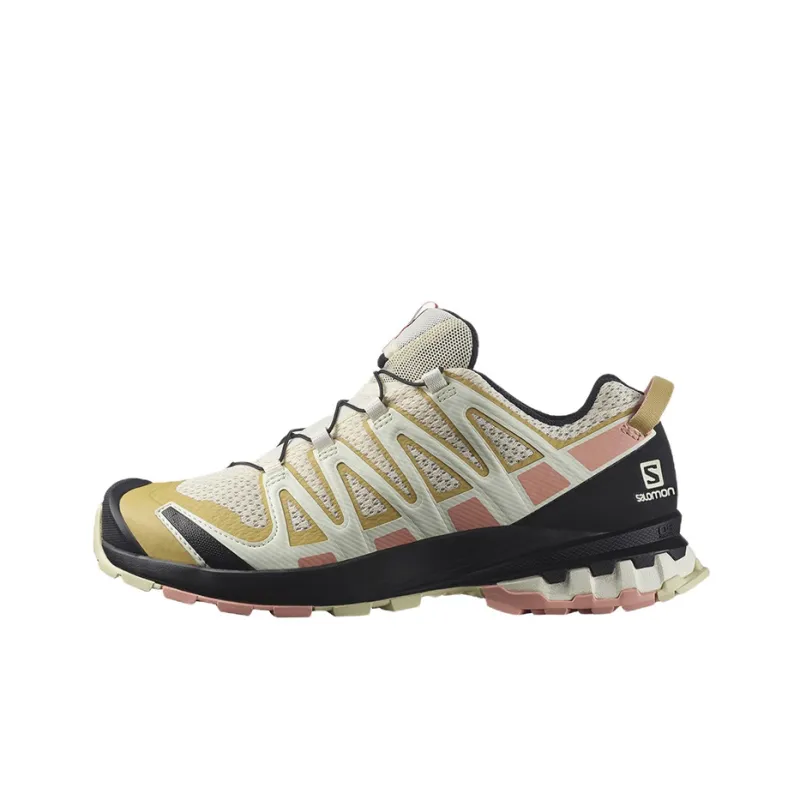 SALOMON XA Pro 3D V8 Outdoor Shoes Women's Low-Top White/Yellow/Pink/Black-0