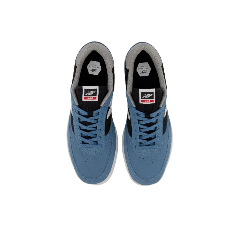 New Balance 440 Collection Anti-Slip And Wear-Resistant Lightweight Low-Top Skateboard Shoes Men's Blue Black-2