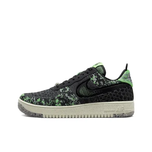 Nike Air Force 1 Low Crater Flyknit Black Volt