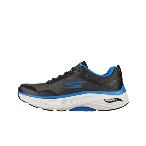 Skechers Max Cushioning Running Shoes Men Low-Top Black/Blue