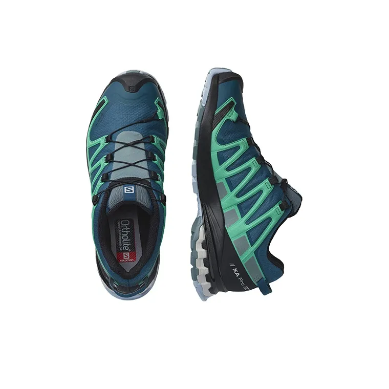 SALOMON XA Pro 3D V8 Hiking / Trekking Shoes Women's Low Top Blue-4