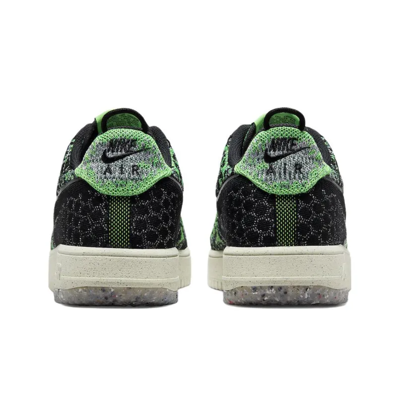 Nike Air Force 1 Low Crater Flyknit Black Volt-4