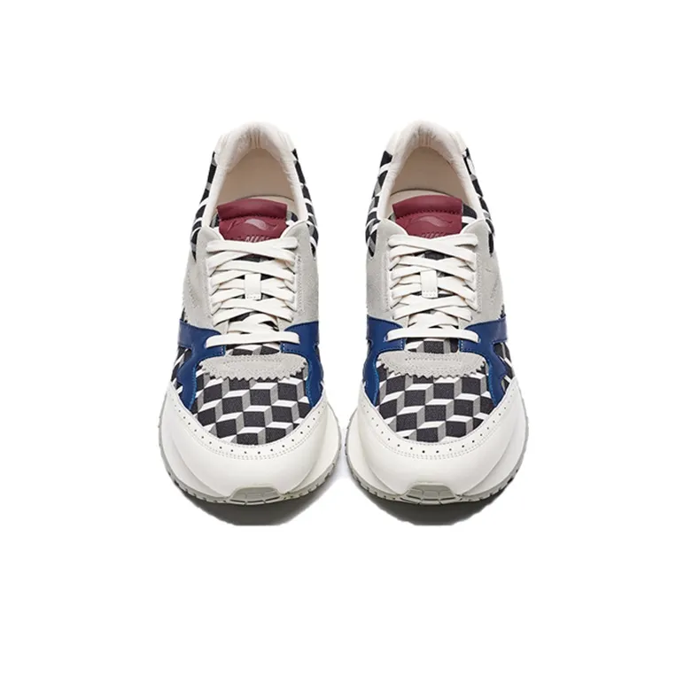 Pierre Hardy x LiNing Cushioning Anti-Slip And Wear-Resistant Low-Top Sports Casual Shoes Men's Gray Red-2