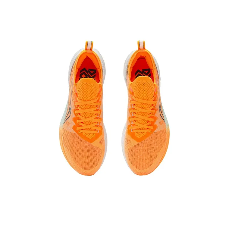 LINING Feidian Discovery Running Shoes Men Low Top Fluorescent Sweet Orange-3