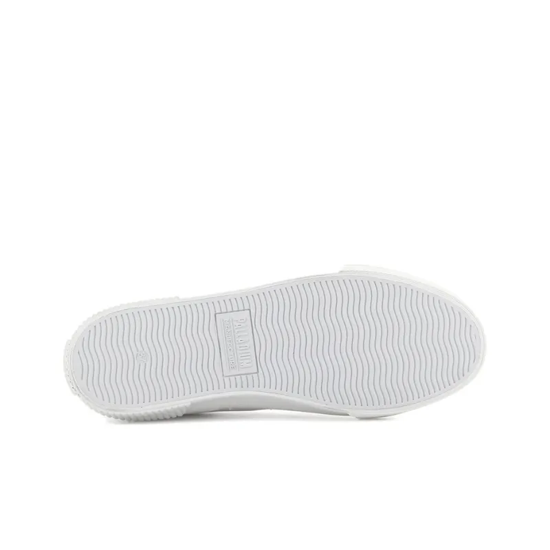 Palladium Skateboard Shoes Women's Low-Top White/Gold-4