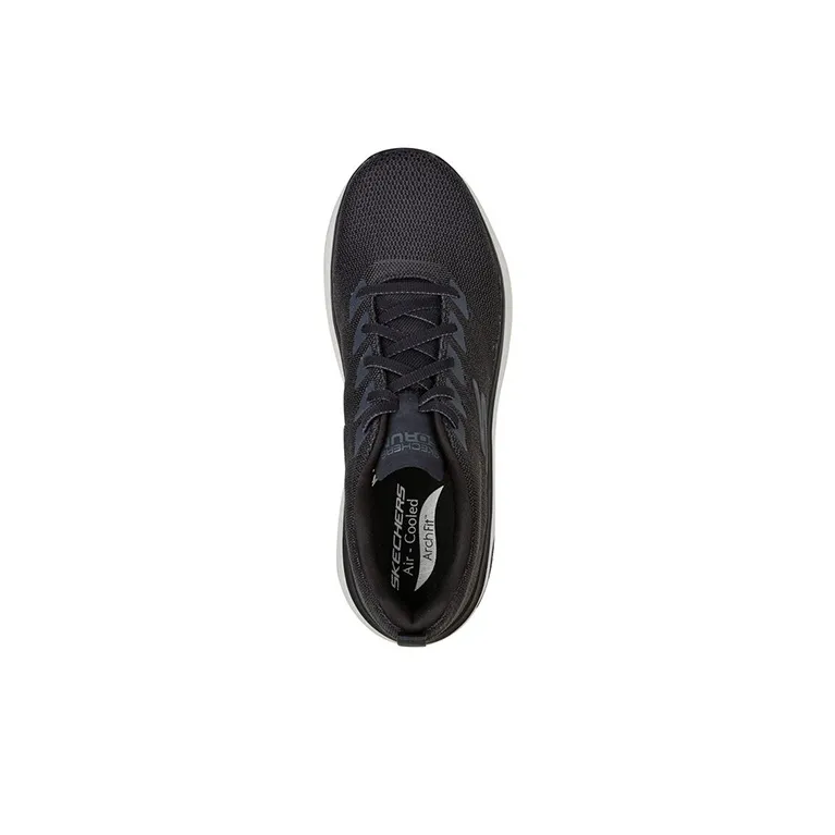 Skechers Max Cushioning Arch Fit Low Top Running Shoes Men's Black-3