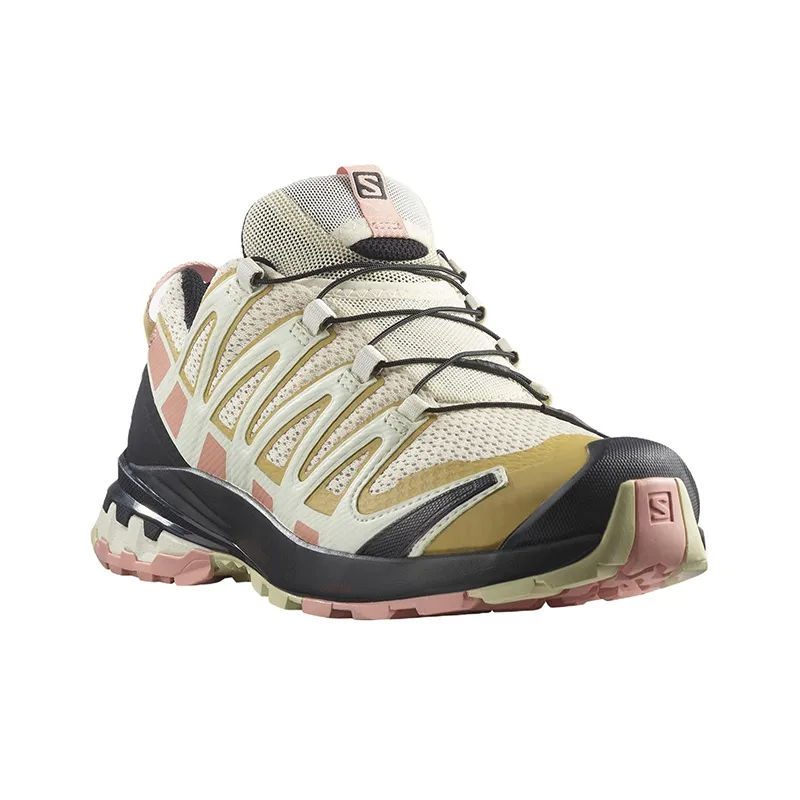 SALOMON XA Pro 3D V8 Outdoor Shoes Women's Low-Top White/Yellow/Pink/Black-1