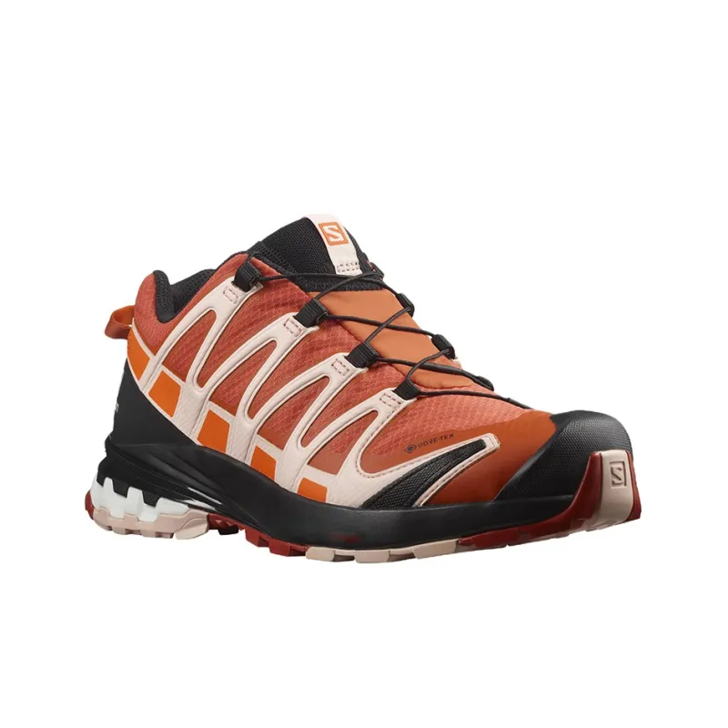 SALOMON XA Pro 3D V8 Outdoor Shoes Women's Low-Top Beige/Orange/Black-1