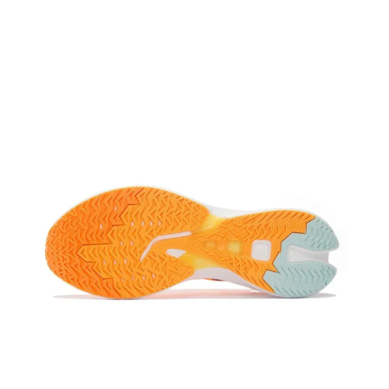 LINING Feidian Discovery Running Shoes Men Low Top Fluorescent Sweet Orange-6