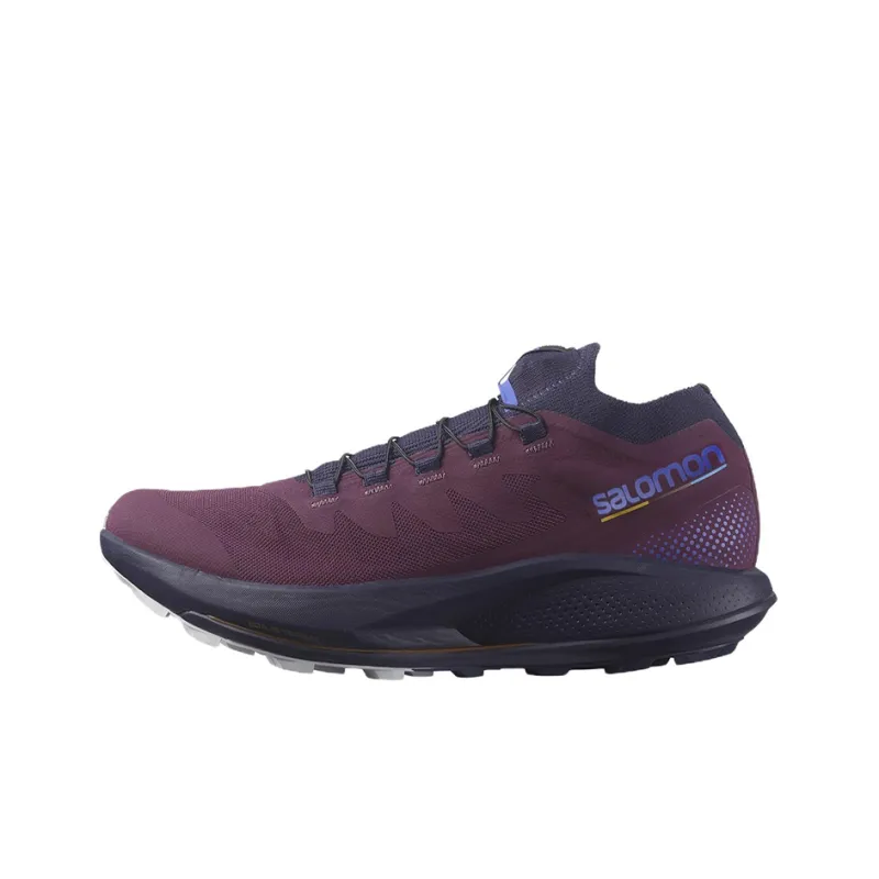 SALOMON Pulsar Trail Cushioning Abrasion Resistant Breathable Low Top Running Shoes Women's Grape Purple-0