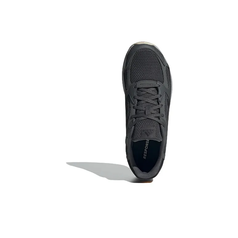 Adidas Response Run Cushioned Wear-Resistant Breathable Lightweight Low-Top Running Shoes Men's Black Gray-4