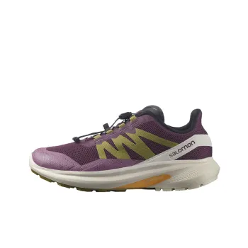 SALOMON Running Shoes Women's Low-Top Purple/Yellow