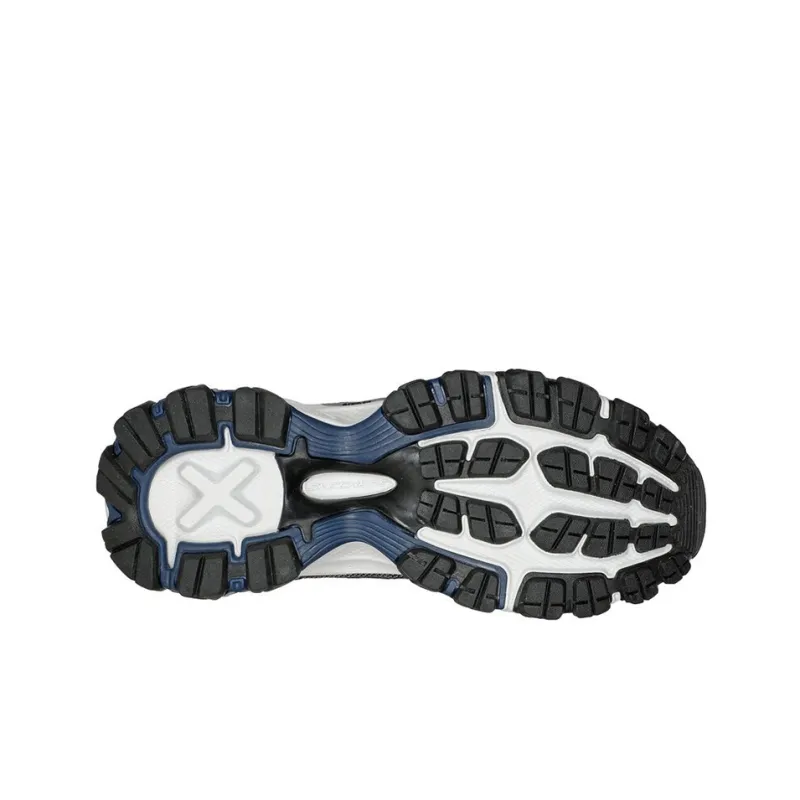 Skechers Arch Fit Akhidime Cushioning Anti-Slip And Wear-Resistant Low-Top Casual Shoes Men's Black Blue-4