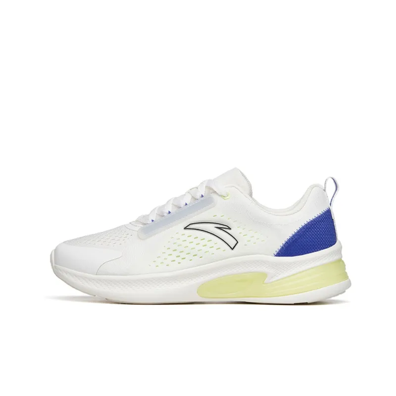 Anta Running Collection Cushioning Anti Slip And Wear Resistant Low Top Running Shoes Men's White Blue Green-0