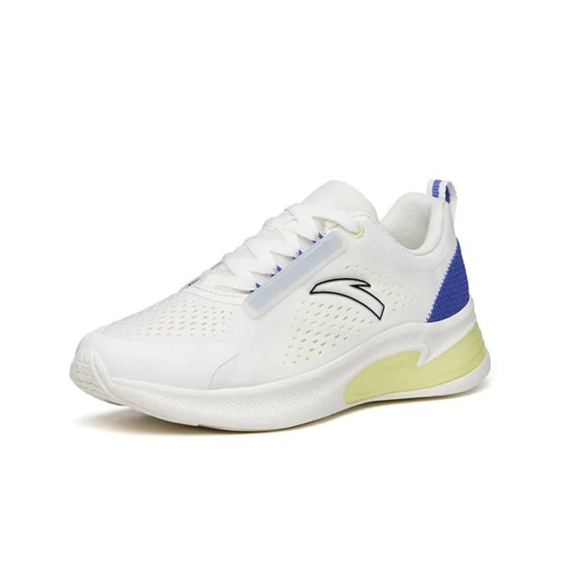 Anta Running Collection Cushioning Anti Slip And Wear Resistant Low Top Running Shoes Men's White Blue Green-1