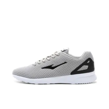 Erke Durable Breathable Lightweight Low Top Sports Casual Shoes Men's Light Gray