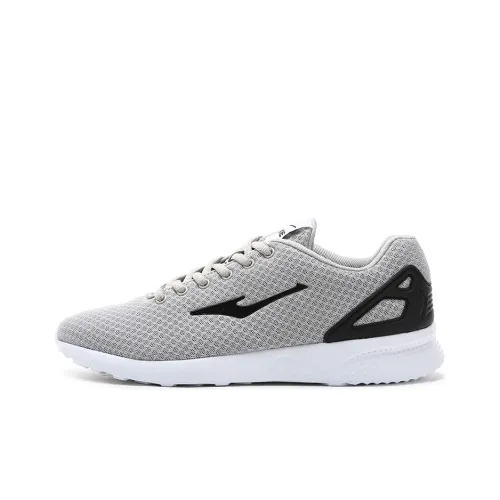 Erke Durable Breathable Lightweight Low Top Sports Casual Shoes Men's Light Gray