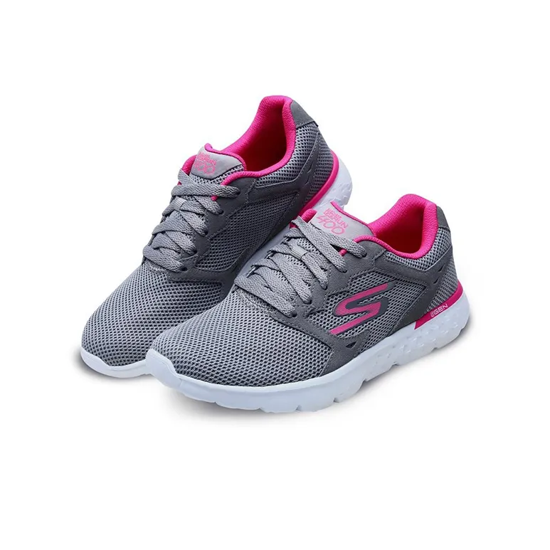 Skechers Go Run 400 Running Shoes Women's Low-Top Light Gray/Peach Pink-2