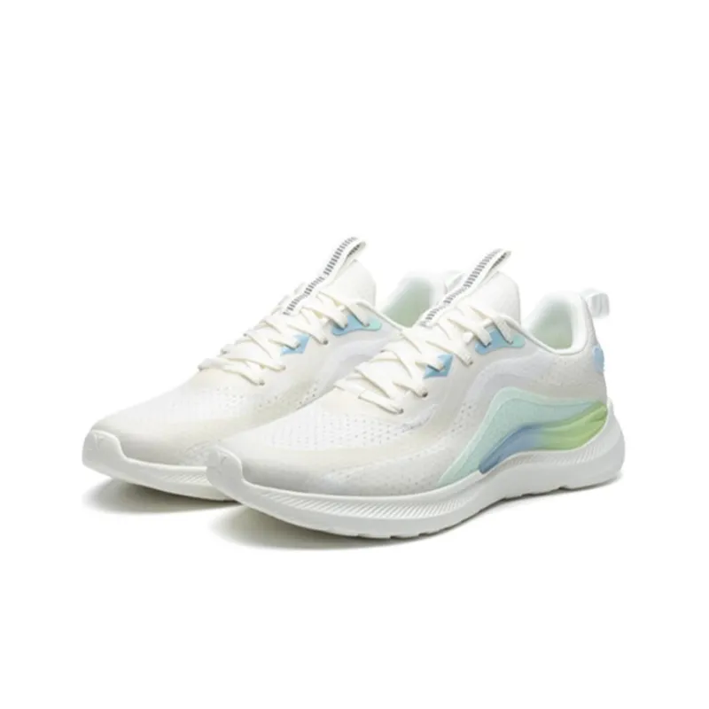 XTEP Shock Absorbers Slip Resistant, Abrasion Resistant, Breathable Low Top Running Shoes Men's Sail White-2