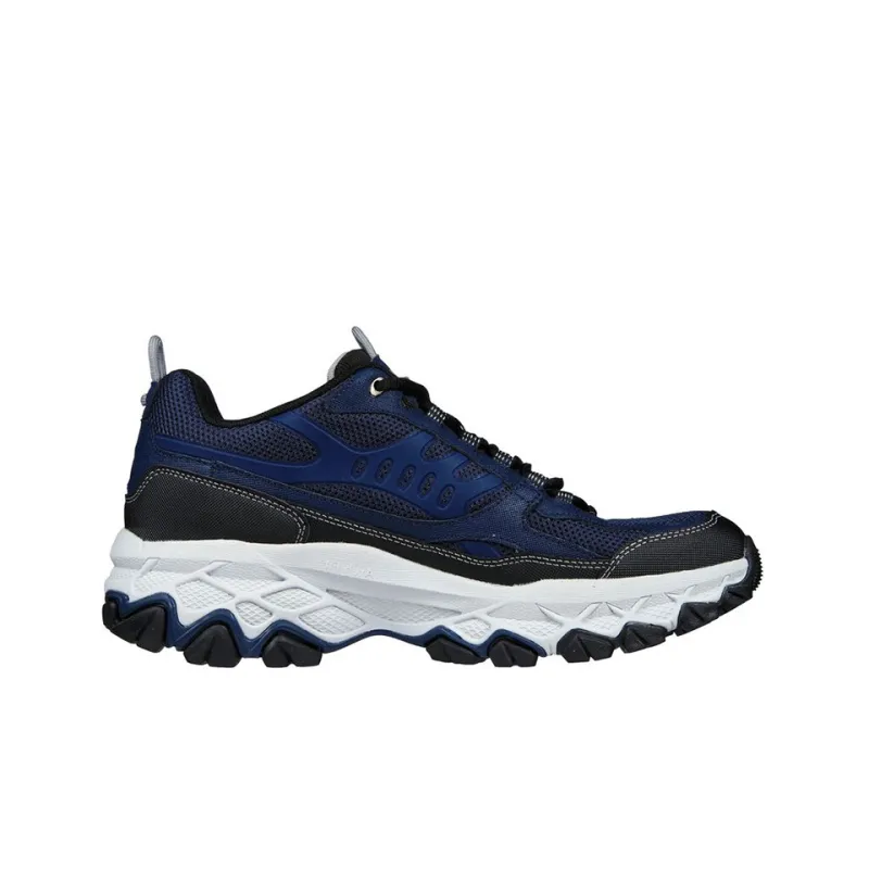 Skechers Arch Fit Akhidime Cushioning Anti-Slip And Wear-Resistant Low-Top Casual Shoes Men's Black Blue-1